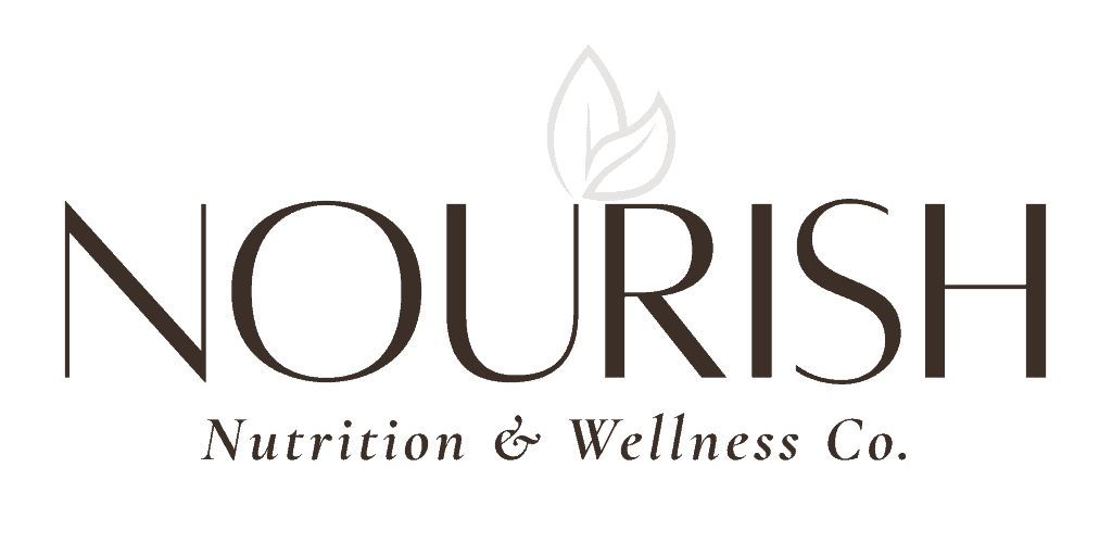 Nourish Nutrition & Wellness Co. logo for nutrition coaching at Peak Fitness SLO